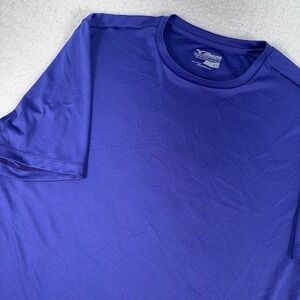 Mizuno Performance T Shirt Mens XL Purple Short Sleeve Athletic Running Tee